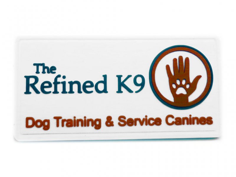 The Refined K9 PVC Label