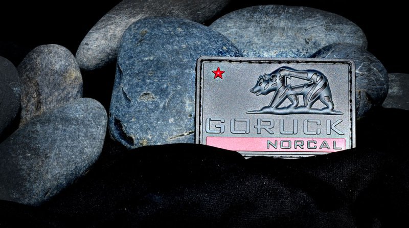 2D vs 3D Design 8 GORUCK NORCAL Soft Rubber PVC Patch