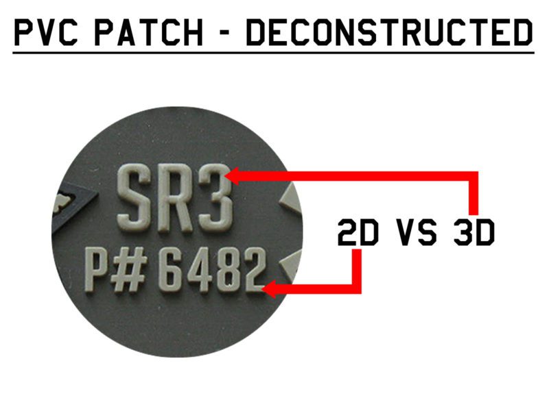 How to Make PVC Patches 10 pvc-patch-deconstructed-2d-vs-3d