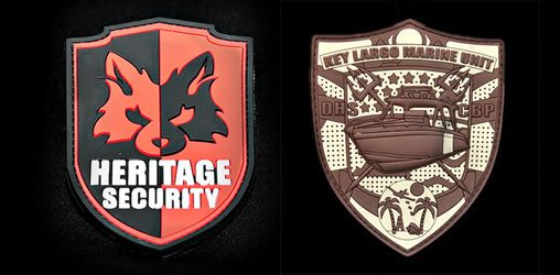 Custom PVC Badges for Security Services 11 pvc-patch-security
