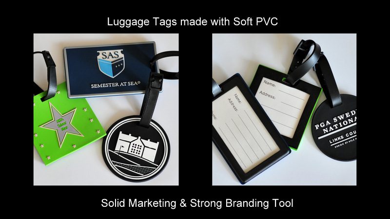 custom Rubber Luggage Tags and PVC