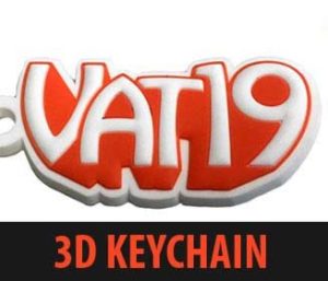 Rubber Keychains 13 Vat 29 3D rubber Keychain