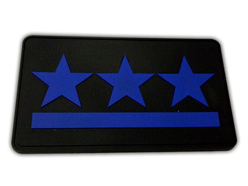 Thin Blue Line Patches 2 one-nation-stars thin blue line pvc patches
