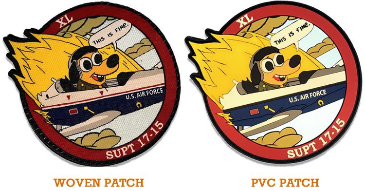 woven vs pvc morale patches