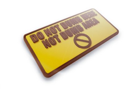 Do not Dumb here. Not dumb area Soft Rubber PVC + 2 color + 2D Morale Patch