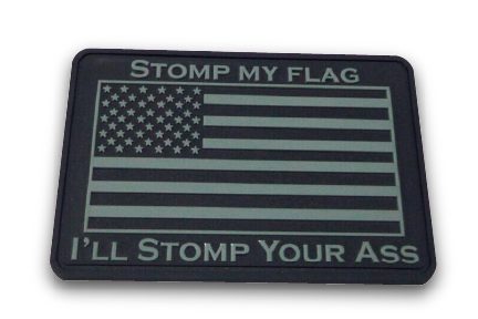 Best PVC Morale Patches - Top 10 Updated 2023 12 Stomp My Flag and I'll Stomp Your Ass