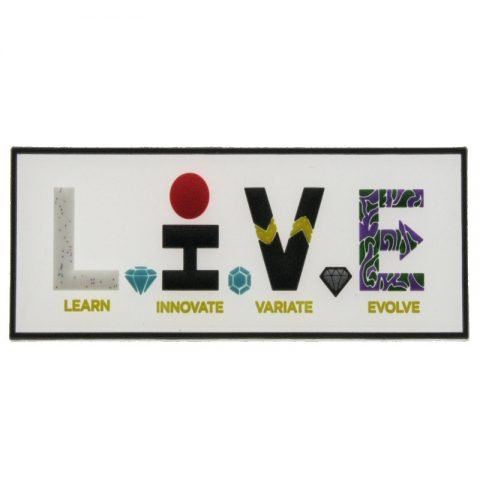 live clear pvc label