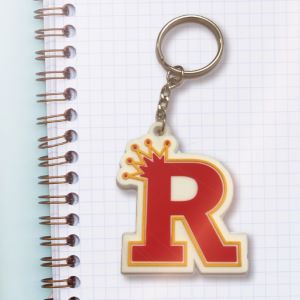 ideas for keychains: custom shaped rubber keychain