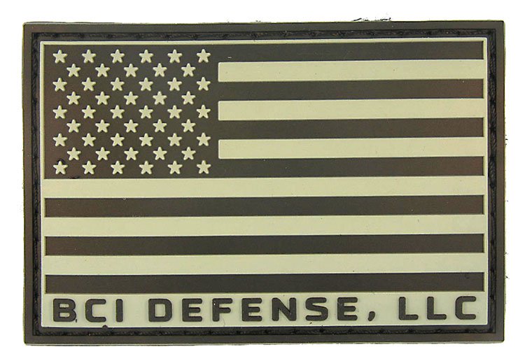 bci defense american flag patch