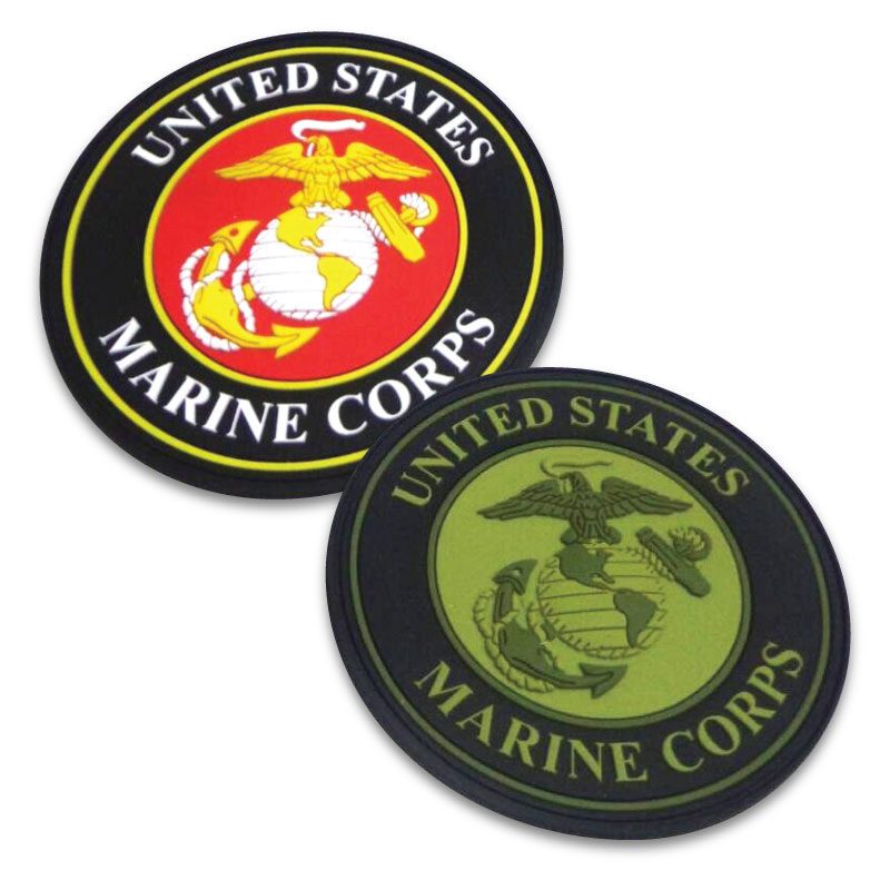 custom marine corps patches - full color and subdued