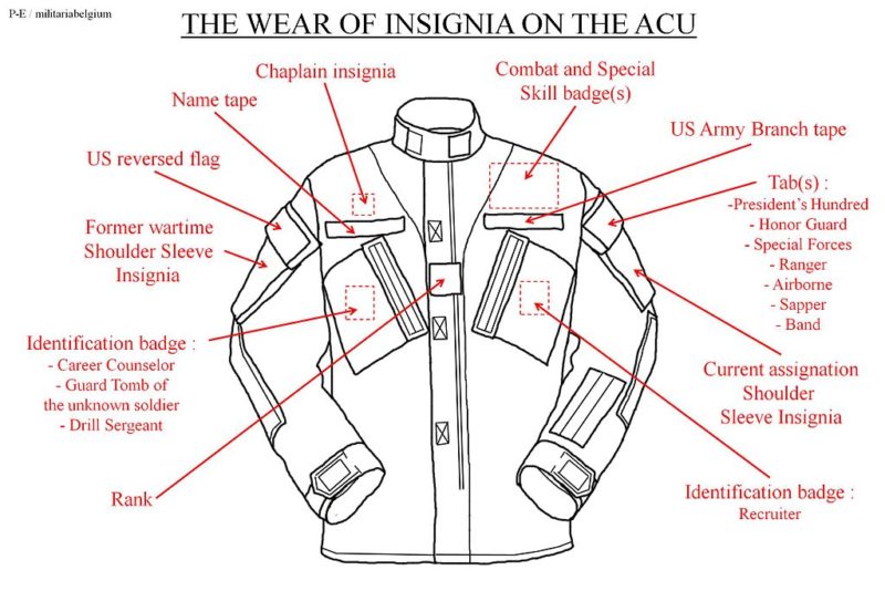 1024px The wear of insignia on the Advanced Combat Uniform ACU