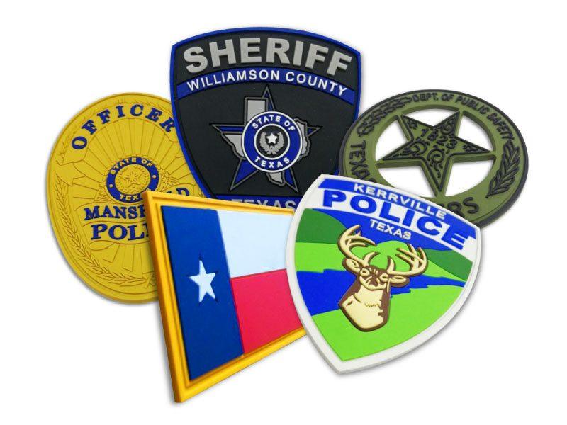 Custom PVC Patches 2 custom police patches