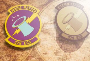 Air Force Patches 7 magic-makers af pvc patch