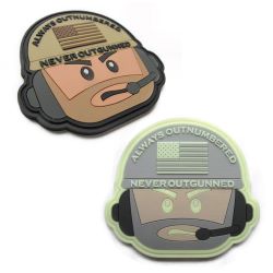 Glow in the dark PVC Morale Patches