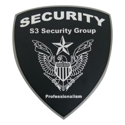 security services patches custom pvc badges
