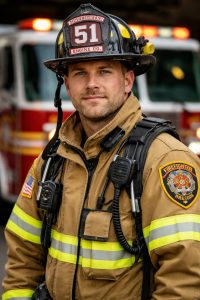 Custom Firefighter Patches & PVC Patches for Fire Departments 2 firefighter-portraight-in-full-gear