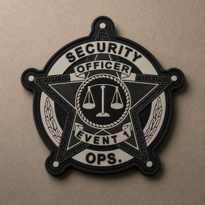 Custom Police Patches 6 custom security-officer-pvc-patch